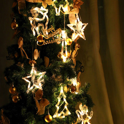 Kerstlichtje Raamster – Warm Witte LED Kerstlamp met Zuignap