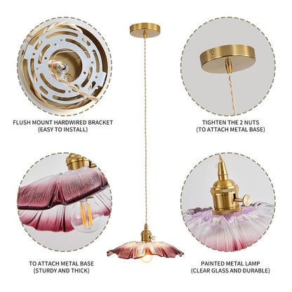 Bloesem Retro Hanglamp met Bloemendesign voor Eetkamer