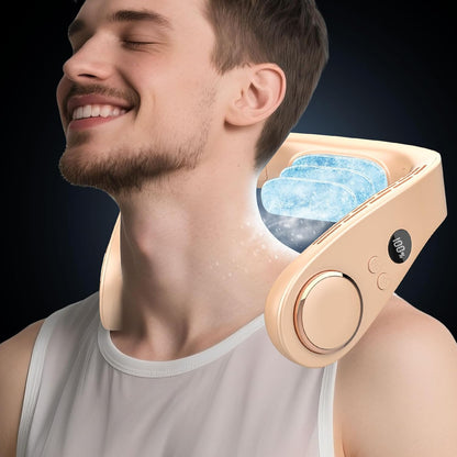 KoelNek 360 Draagbare Nekventilator met Koelplaat en Accu