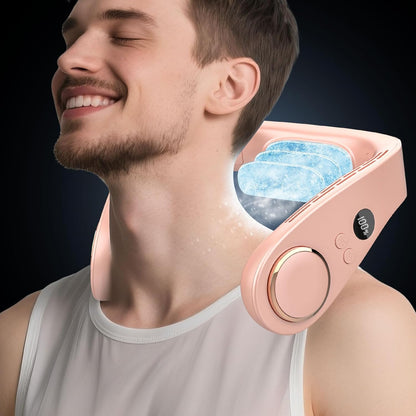 KoelNek 360 Draagbare Nekventilator met Koelplaat en Accu