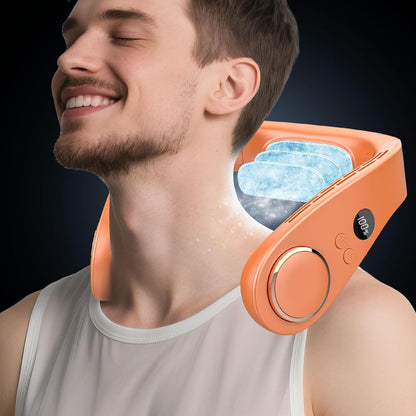 KoelNek 360 Draagbare Nekventilator met Koelplaat en Accu
