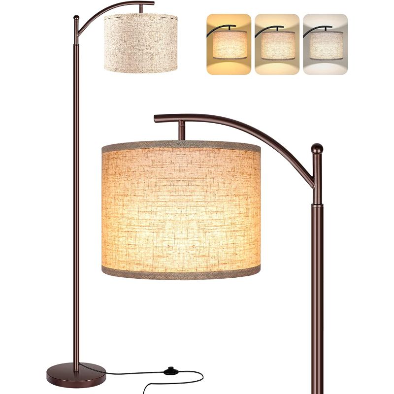 Vloerlicht – Industriële LED-vloerlamp met 3 Lichtkleuren en Voetschakelaar