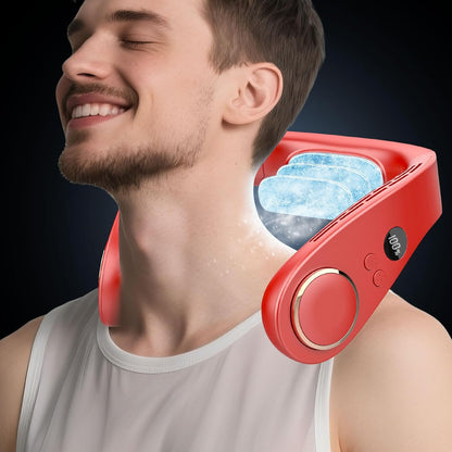 KoelNek 360 Draagbare Nekventilator met Koelplaat en Accu