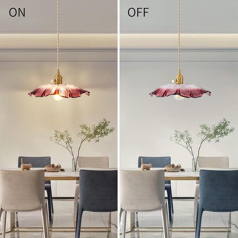 Bloesem Retro Hanglamp met Bloemendesign voor Eetkamer