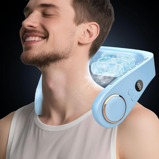KoelNek 360 Draagbare Nekventilator met Koelplaat en Accu