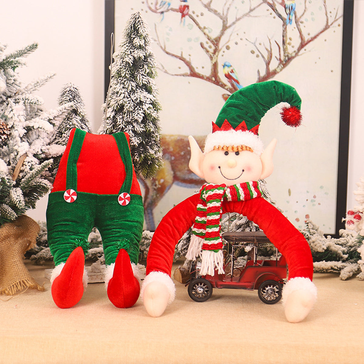 Kerstpop Hanger – Kerstman of Kerstelf voor Boom en Feestdecoratie