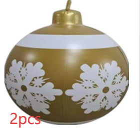 Grote Opblaasbare Kerstbal voor Buiten, 60 cm, Meerkleurig