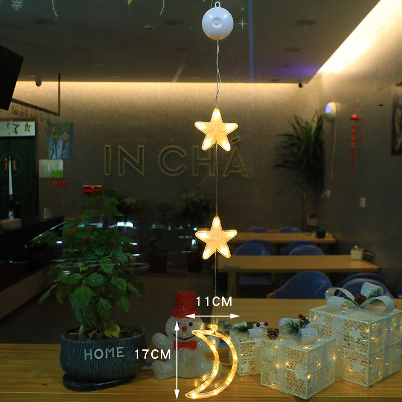 Kerst Raamverlichting met Zuignap – 10 LED Warm Wit