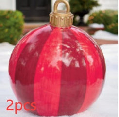 Grote Opblaasbare Kerstbal voor Buiten, 60 cm, Meerkleurig