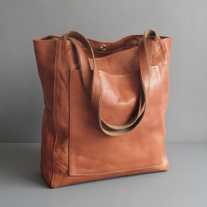 Veloura Elegante Leren Damestas met Ritssluiting en Ruime Indeling