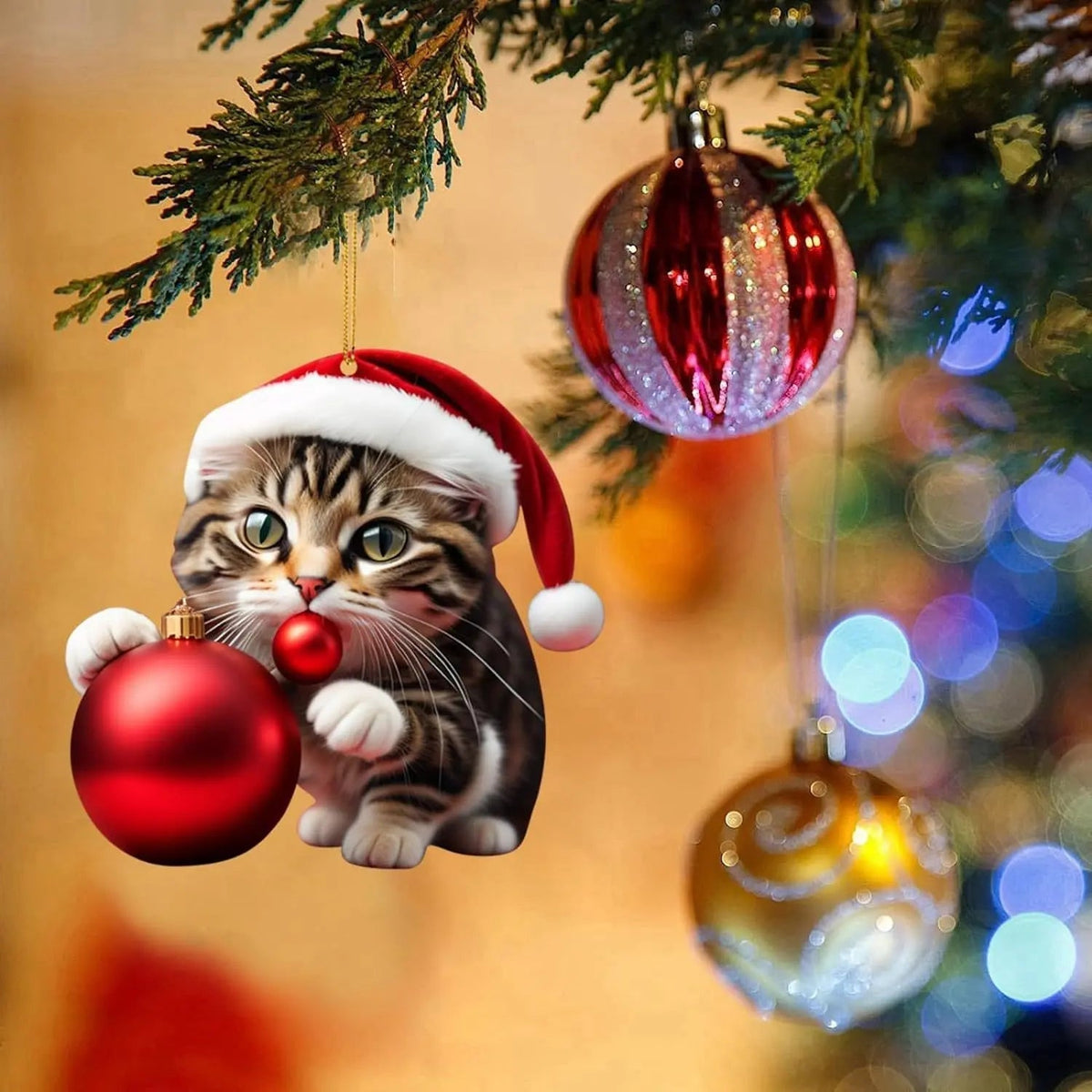 Katten Kerstversiering - Schattige Feestelijke Boomdecoratie