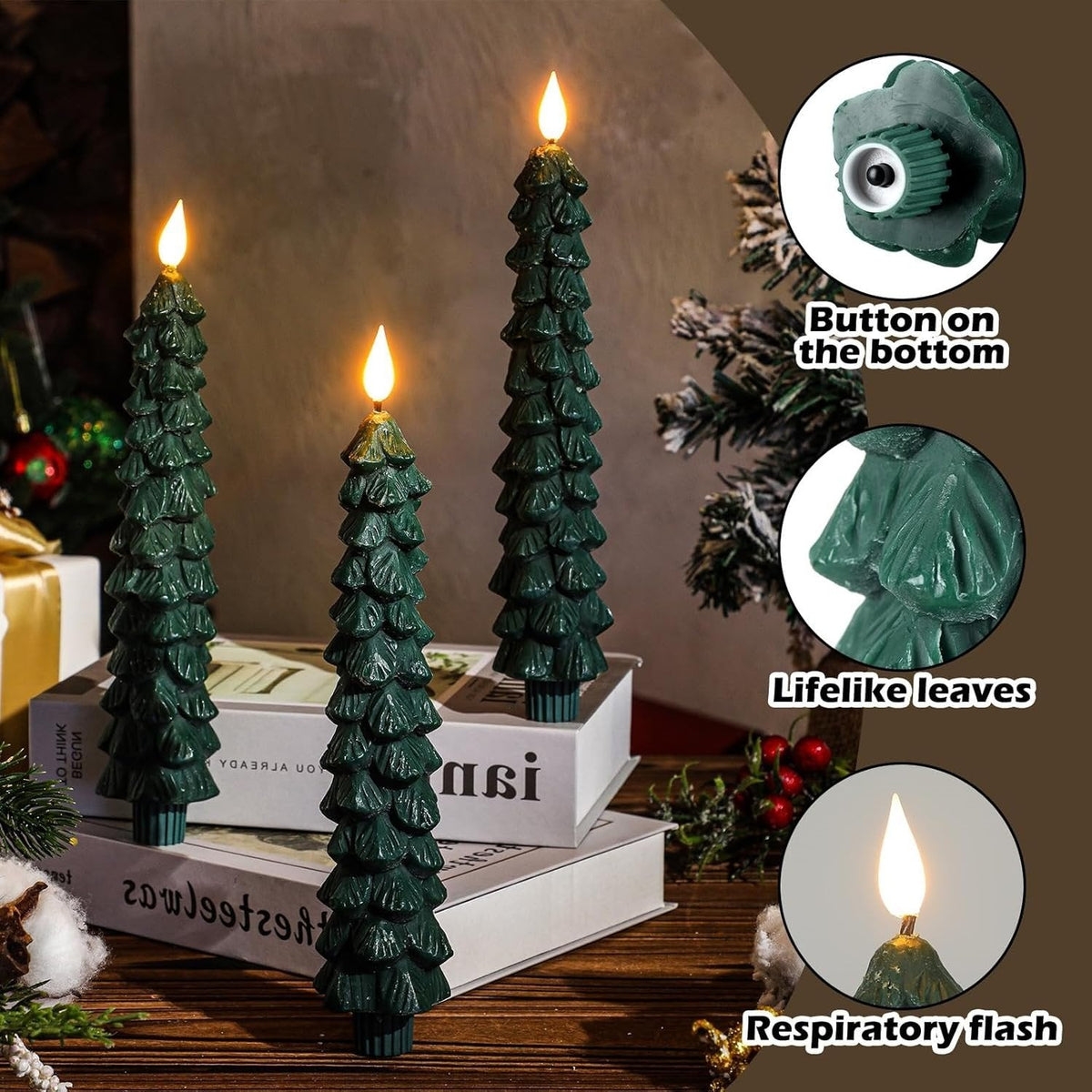 MerryGlow - Kerstboom LED-kaars