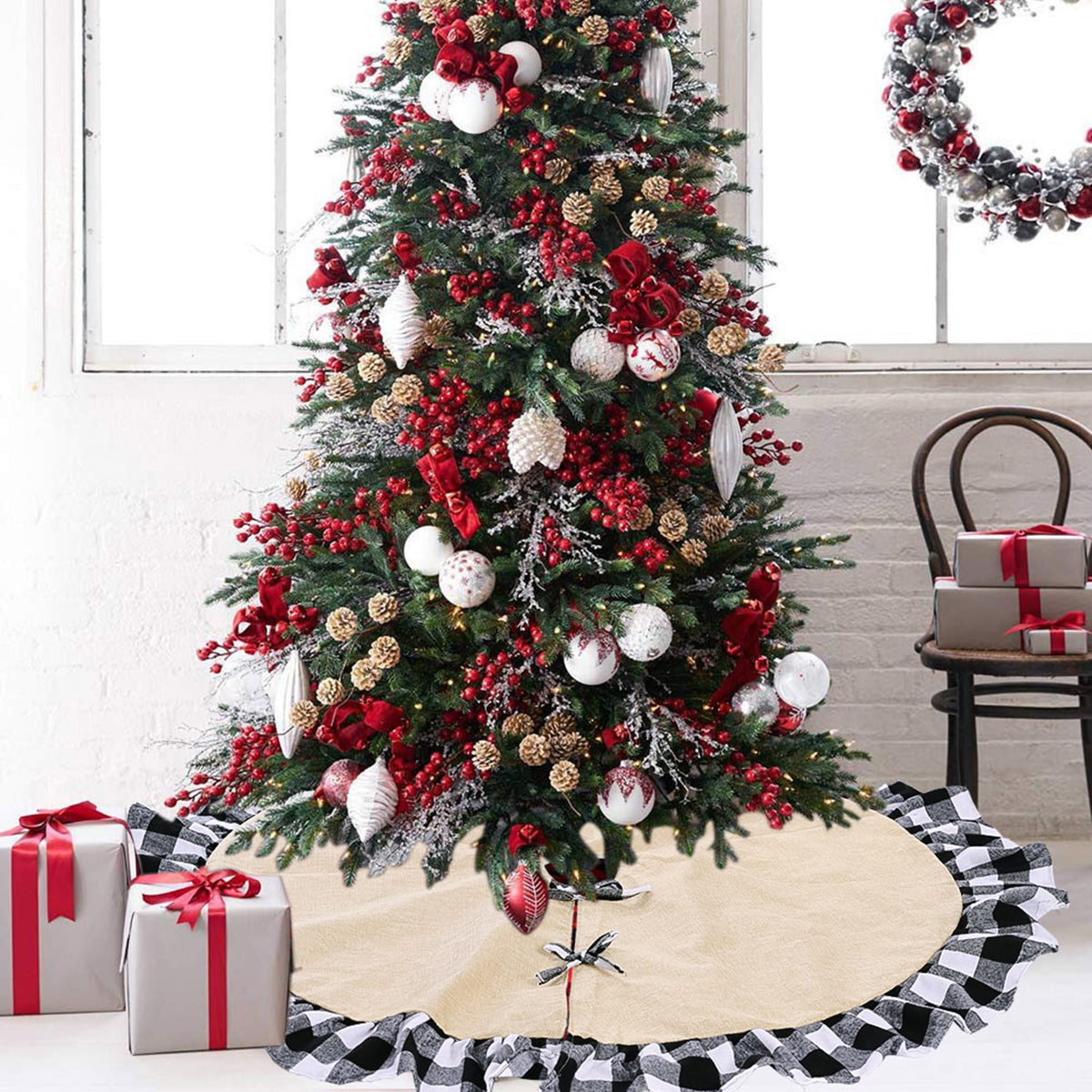 Kerstboomrok – 120 cm Decoratieve Boomrok voor Kerst