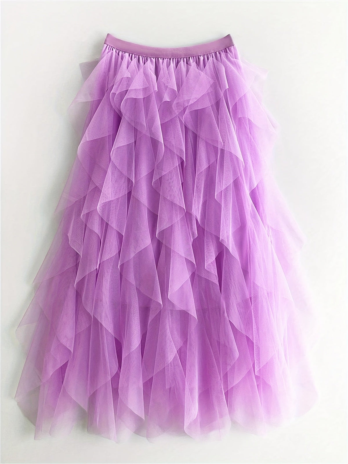 Damesrok Elegante Meerlaags Volant Romantische Feestjurk