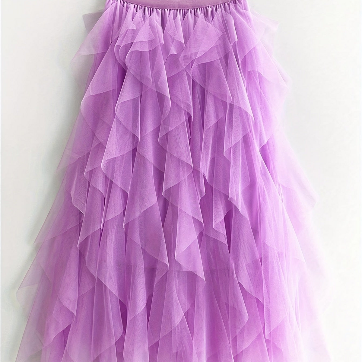 Damesrok Elegante Meerlaags Volant Romantische Feestjurk