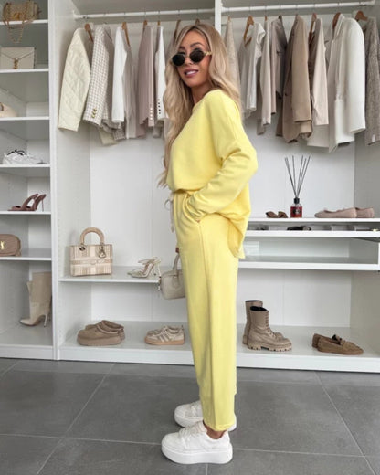 ZachtGemak Dames Tweedelige Casual Set voor Dagelijks Comfort