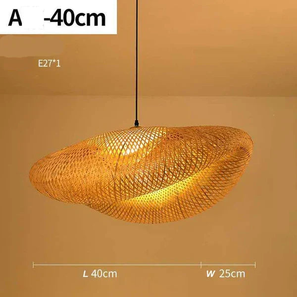 Noor Rotan Hanglamp – Natuurlijke Sfeerverlichting voor Interieur