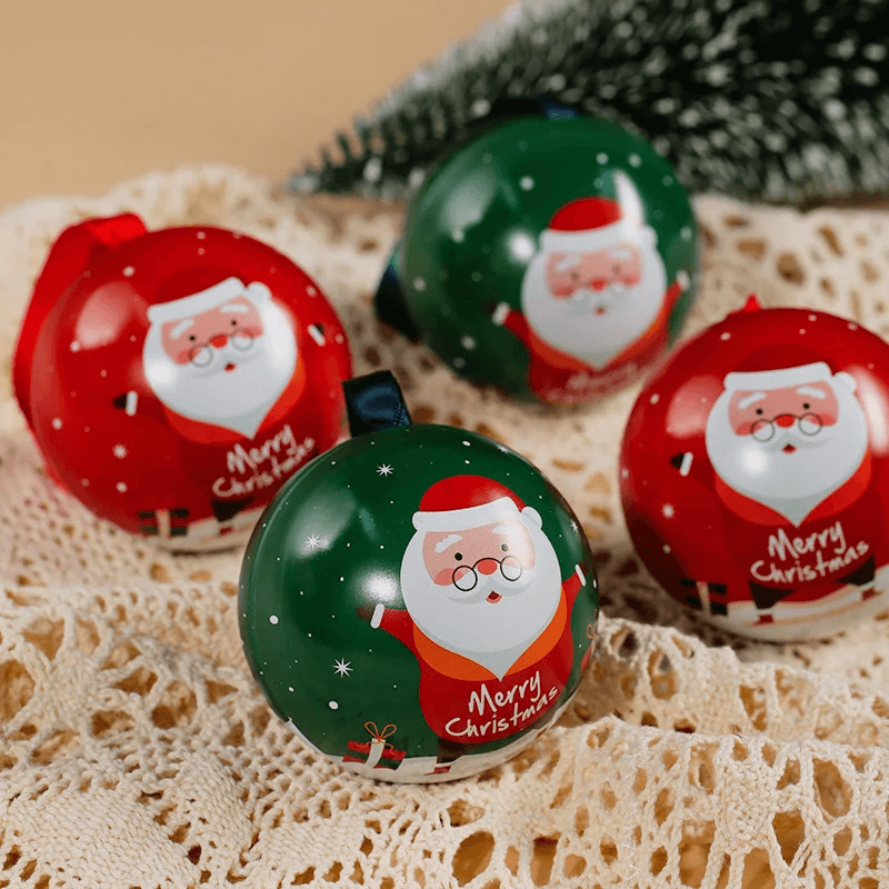Kerst Snoepdoos 7 cm met Hangkoord – Decoratieve Snoepcontainer