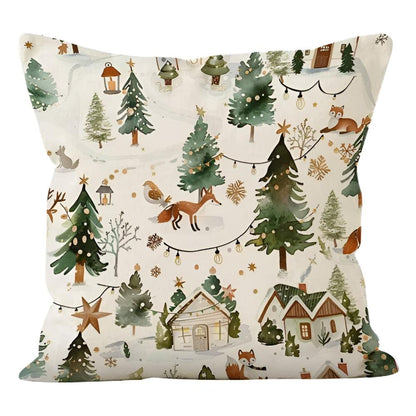 Winter Kerst Kussenhoes