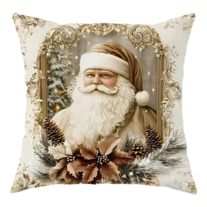 Kussenhoes Kerst Fluweel Vintage Stijl