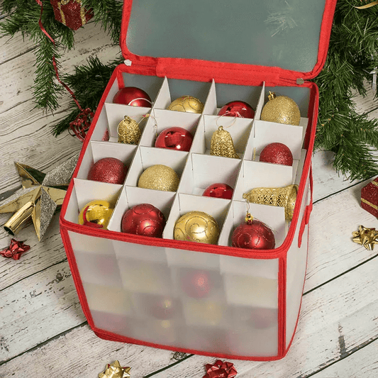 Kerstballen Opbergbox 64 Vakken – Ruimtebesparende Kerstdecoratie