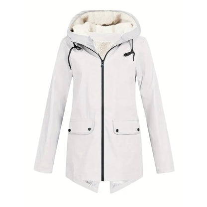 Waterdichte Dameswinterjas met Capuchon en Warme Voering