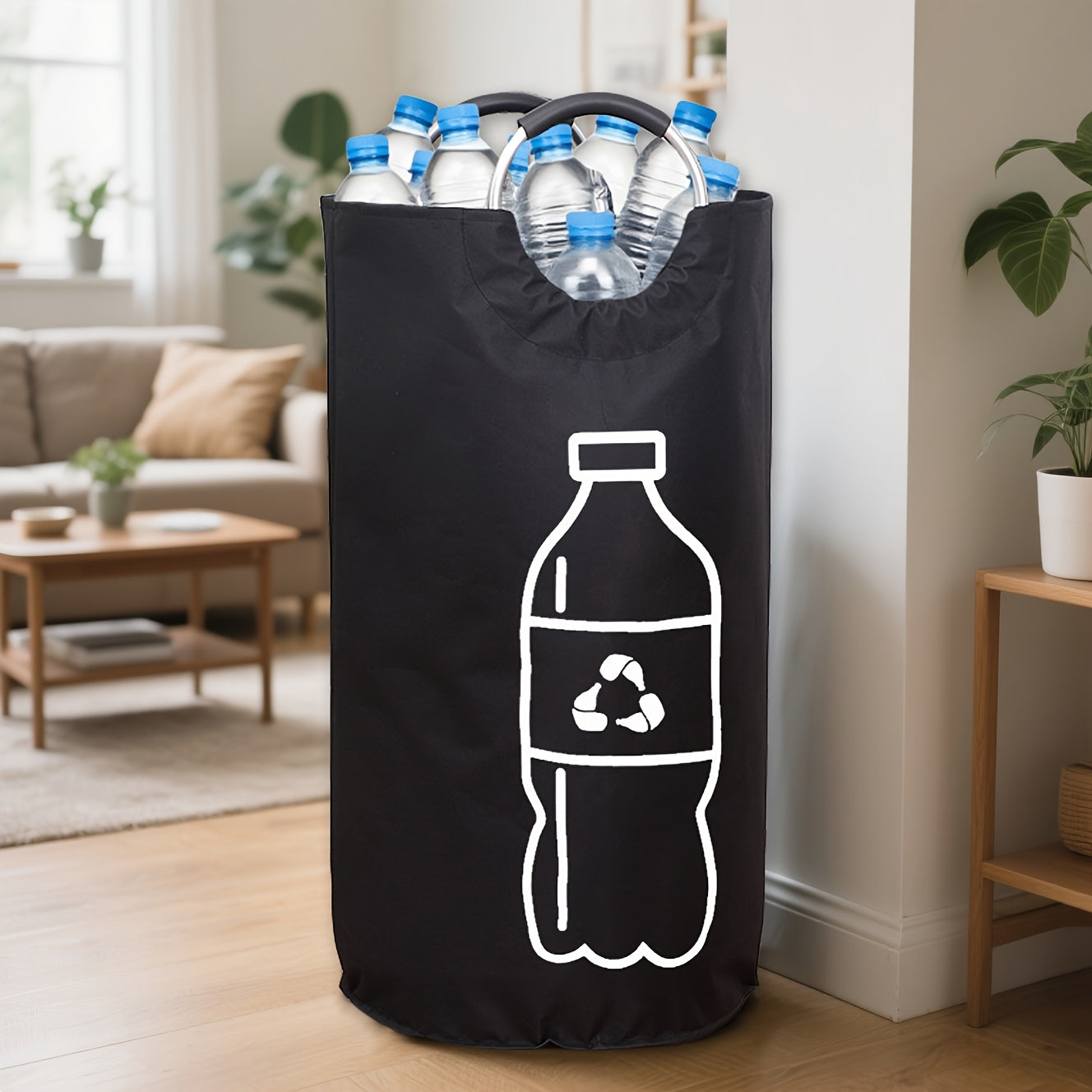 Grote Opvouwbare Recyclingbak Duurzame Afvalbak met Handvatten
