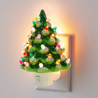 KerstGloed Kerstboom Nachtlamp met Kleurrijke Verlichting
