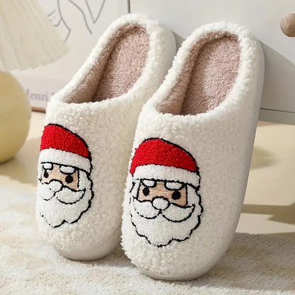 Yvette Kerstpantoffels – Warme Dames Huisslippers met Antislipzool