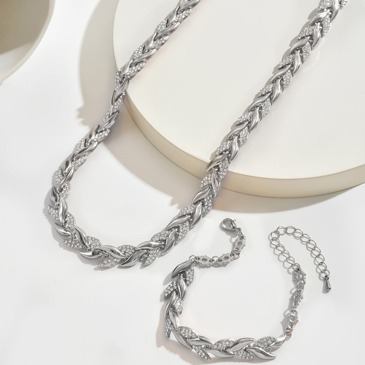Elegante Strass Vissenstaart Set