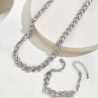 Elegante Strass Vissenstaart Set