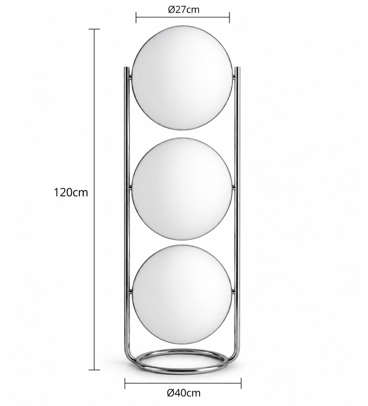 Sferalux moderne design vloerlamp met LED en 3 lichtkleuren