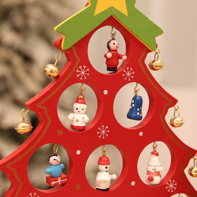 Kerstboomhoutje – Houten Kerstdecoratie DIY 11,5 cm