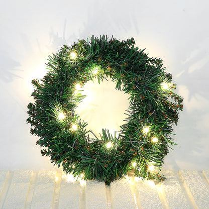 Dennengloed – LED Kerstkrans met Warm Wit Licht, 2 Meter