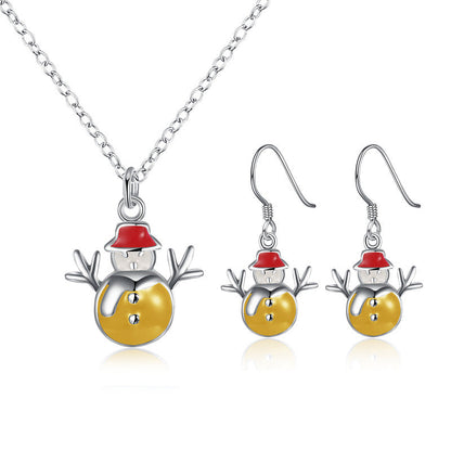 Kerstique – Kerst Sieradenset met Ketting en Oorbellen voor Dames