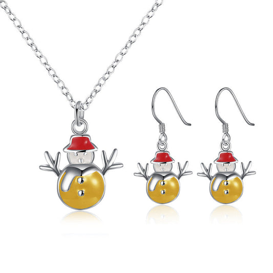 Kerstique – Kerst Sieradenset met Ketting en Oorbellen voor Dames