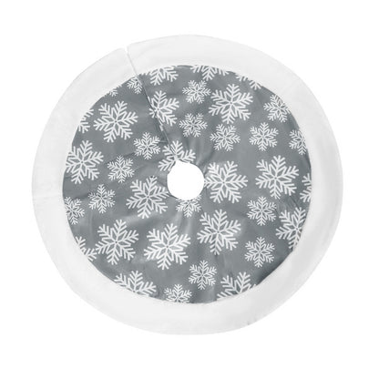 Sneeuwvlokrand – Kerstboomrok van 101 cm met Sneeuwvlokken