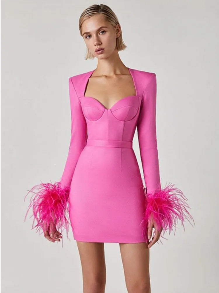 Elara Elegante Corsettop met Veren en Tailleriem