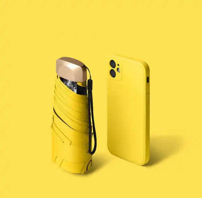 Mini Paraplu Compact en Opvouwbaar voor Regen en Zon Bescherming