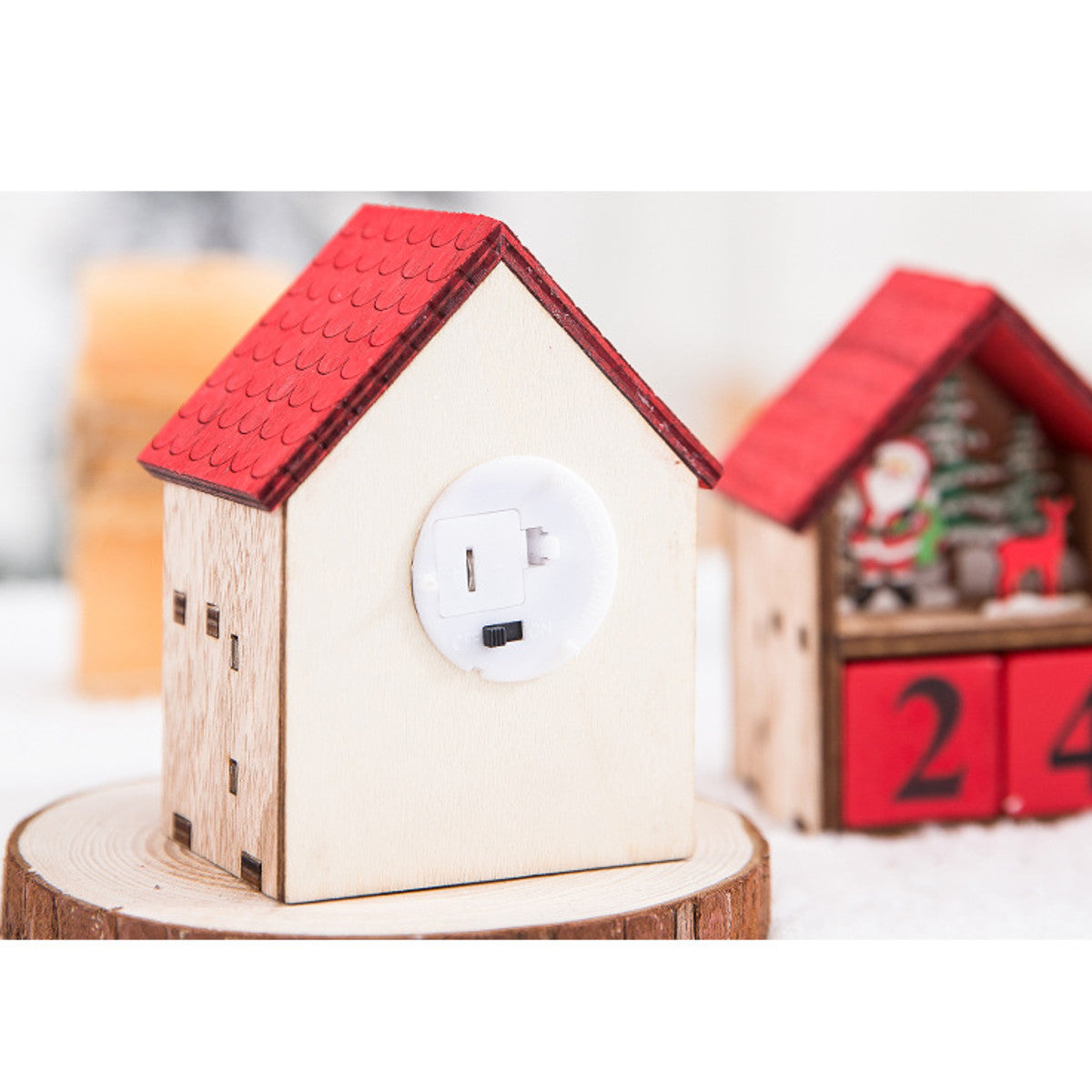 Lichtkalender Kerstdecoratie – LED Adventskalender met Kerstman of Sneeuwman