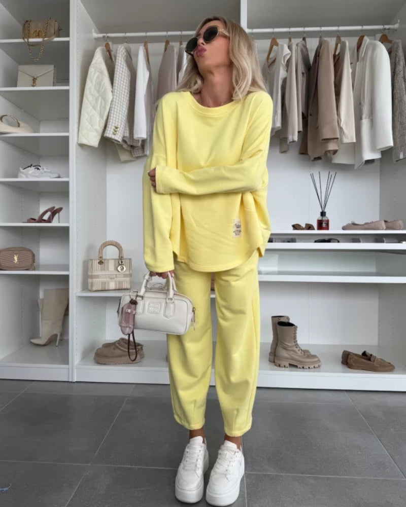 ZachtGemak Dames Tweedelige Casual Set voor Dagelijks Comfort