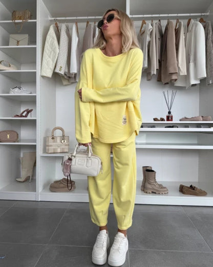 ZachtGemak Dames Tweedelige Casual Set voor Dagelijks Comfort