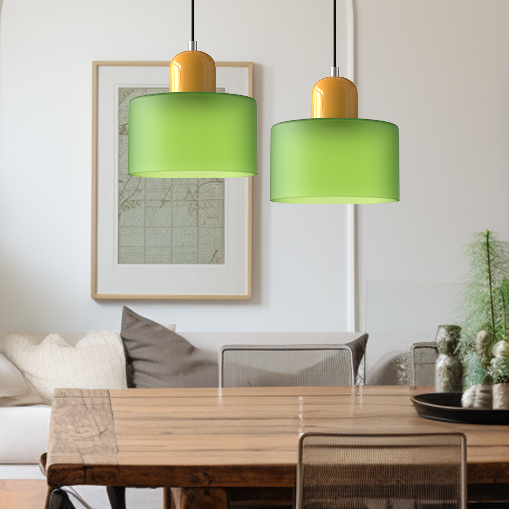 Bauhaus Glas Hanglamp | Modern Klotdesign | Verstelbare Hanglamp | Brick by Brick