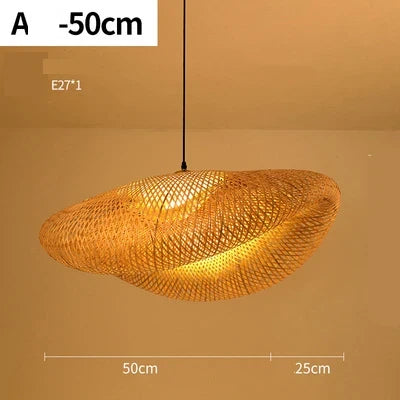 Noor Rotan Hanglamp – Natuurlijke Sfeerverlichting voor Interieur
