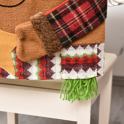 Noa Kerst Stoelhoezen – 3-delige Set met Feestelijke Kerstfiguren