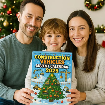 Graafpret Adventskalender 2025 – 24 Mini Bouwvoertuigen voor Kinderen