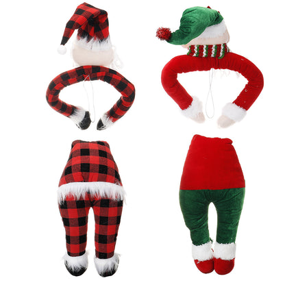 Kerstpop Hanger – Kerstman of Kerstelf voor Boom en Feestdecoratie