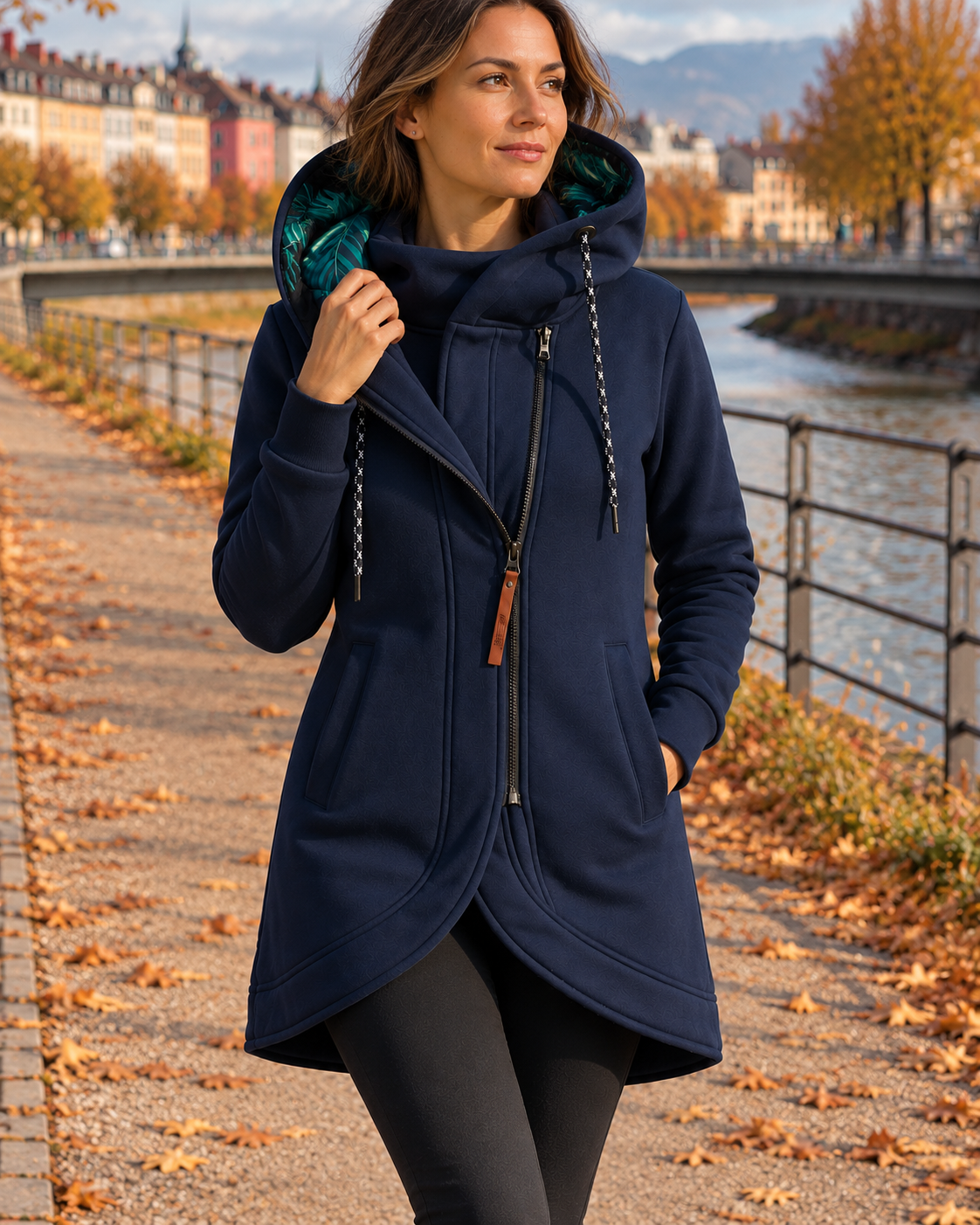 Aurélie Warme Damesjas met Capuchon – Licht en Comfortabel