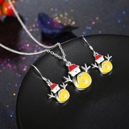 Kerstique – Kerst Sieradenset met Ketting en Oorbellen voor Dames