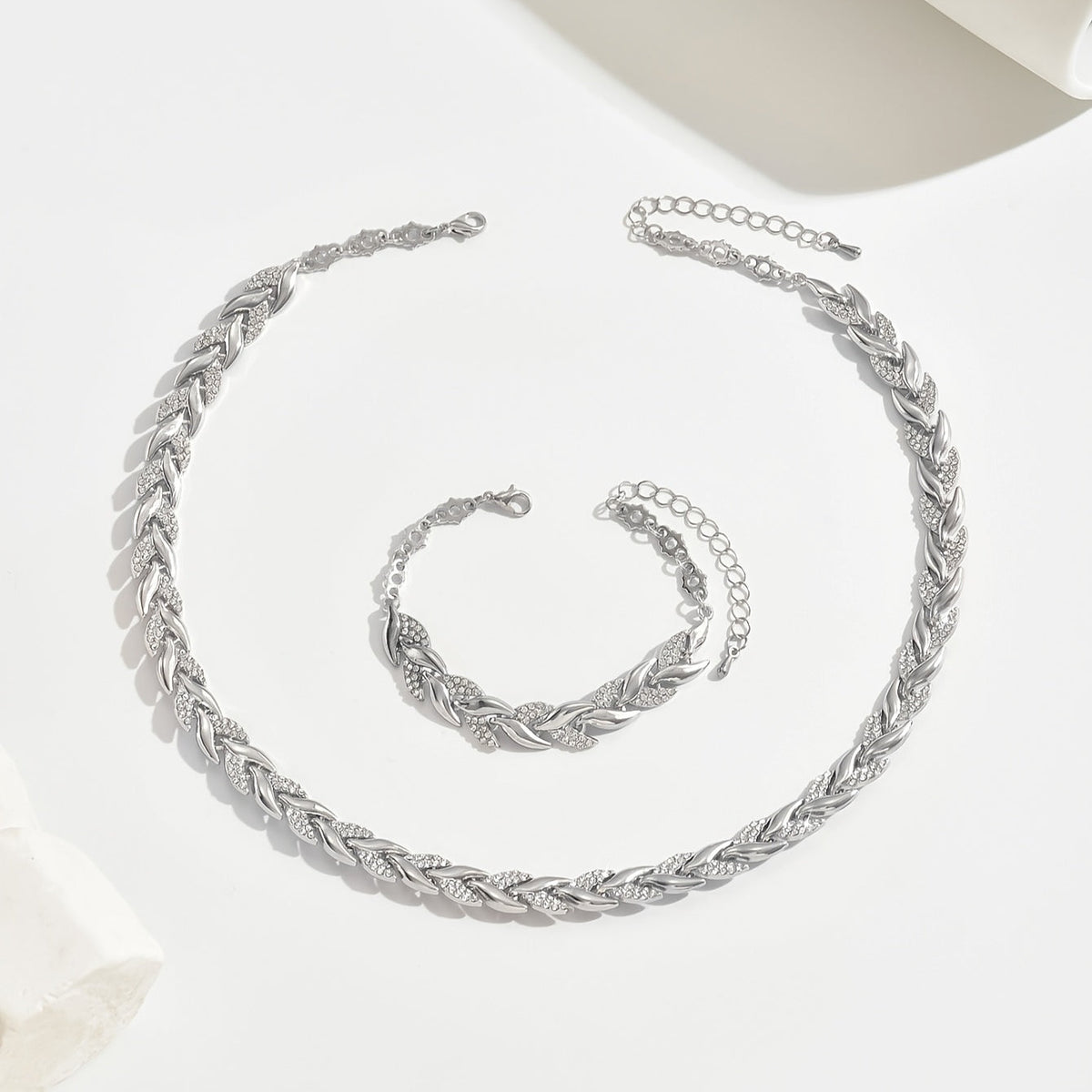 Elegante Strass Vissenstaart Set